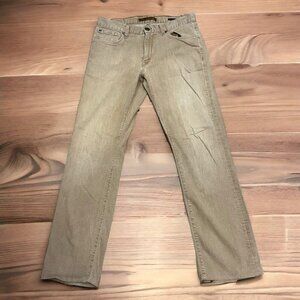 Agave Men's Tan Santiago Khaki Waterman Relaxed Straight Size 34